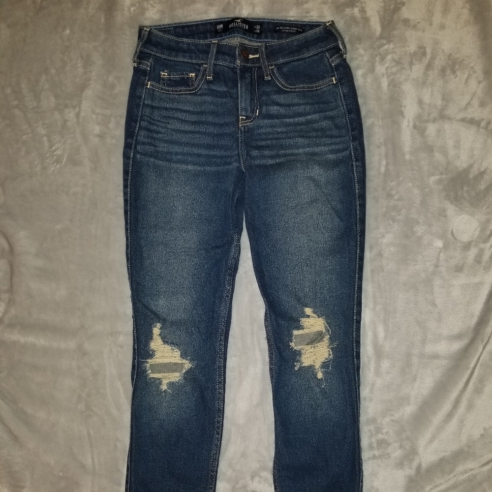 New denim pants distressed